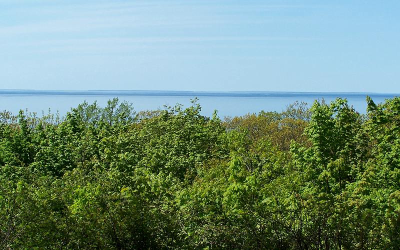 Lake Michigan from the Tunnel of Trees