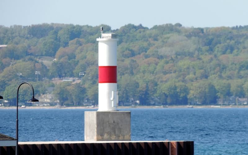 Petoskey Pier Light on Little Traverse Bay