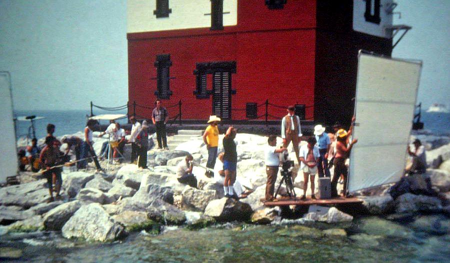 Filiming Somewhere in Time at Round Island Lighthouse
