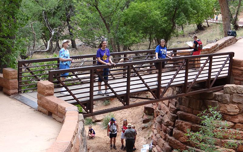 Zion National Park foot bridge