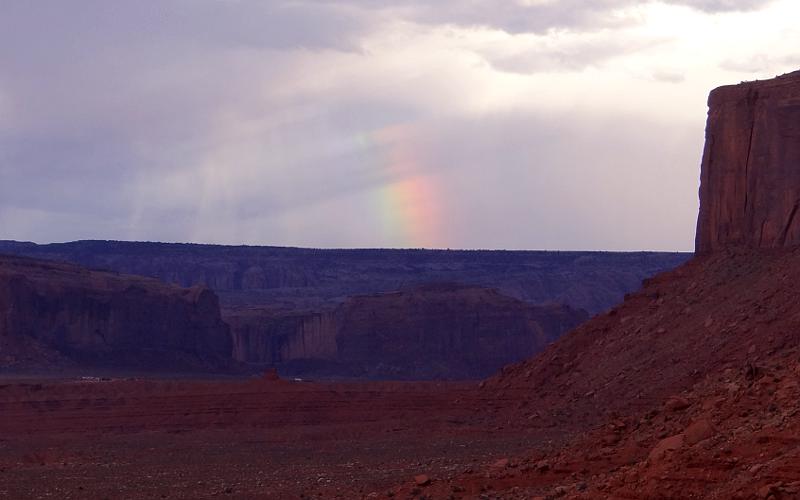 Monument Valley rainbow