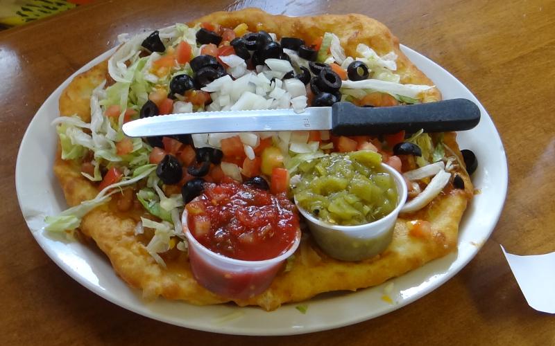 Navajo Taco at Anasazi Inn