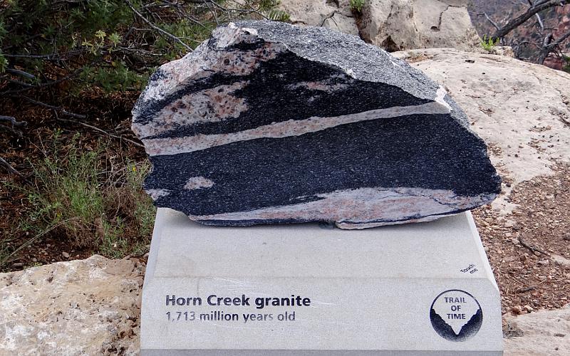 Horn Creek granite - Grand Canyon Trail of Time