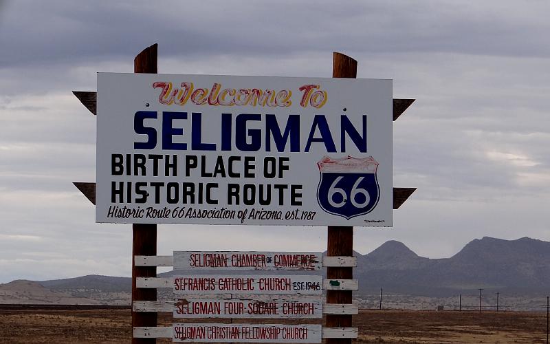Welcome to Seligman - Birth place of historic Route 66