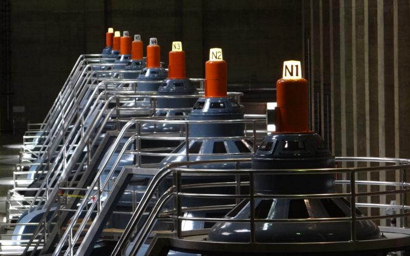 Hoover Dam powerplant generators