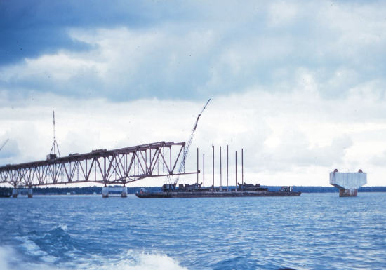 Mackinac Bridge Consgtruction - Straits of Mackinac