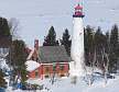 Winter lighthouse flight